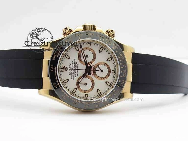 MiroTime 0407 Sustainable Daytona 116515 JF 1:1 Best Edition White Dial On Black Rubber Strap A 3654